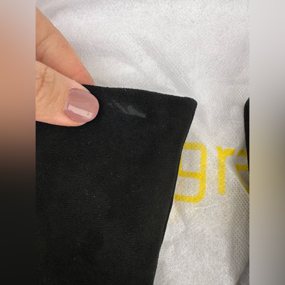 Allegra K Suede Style Block Heel Bootie Black - Picture 8 of 10